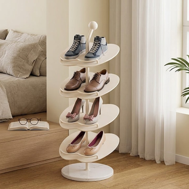 Modern Apple-Shaped Shoe Rack - 4/5/6-Tier Shoe Storage Organizer for Entryway Shoe Storage & Organization