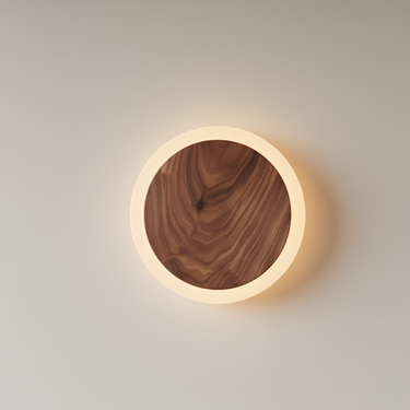 Scandinavian LED Wall Light - Natural Wood Wall Sconces with Warm White Light Wall Lighting