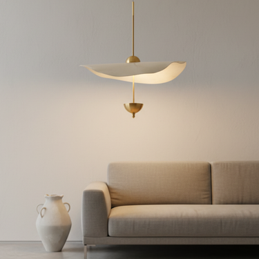 Lotus Pendant Light - Adjustable Height Kitchen Pendant Lighting, LED Compatible Lighting