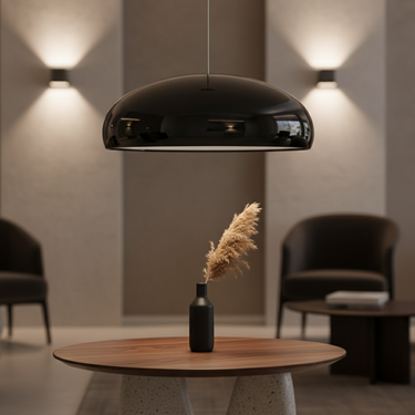Modern Metal Bowl Pendant Light - Adjustable Ceiling Fixture for Kitchen & Dining Pendant Lights
