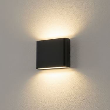 Rectangular Indoor & Outdoor LED Wall Light - Waterproof Exterior Wall Lantern with Adjustable Brightness Outdoor Lighting