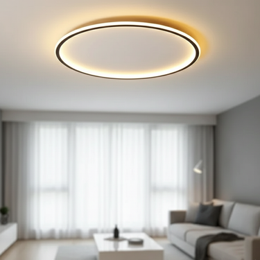 Tondo Flush Mount Ceiling Light - Minimalist LED Halo Illumination Lighting