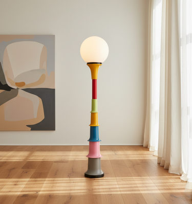 Vibrant Grande Floor Lamp - Colorful Statement Lighting for Modern Interiors Lamps