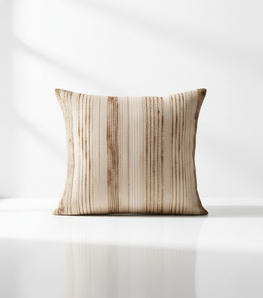 Soft Shimmer Upholstery Fabric with Vertical Lines – Elegant Textured Material for Curtains and Accents Pillow