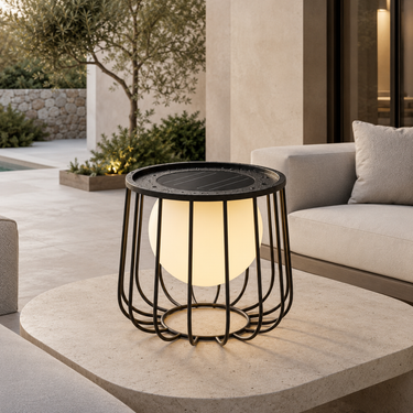 Modern Solar Outdoor Lantern - Waterproof Dimmable LED for Patios Outdoor Lighting