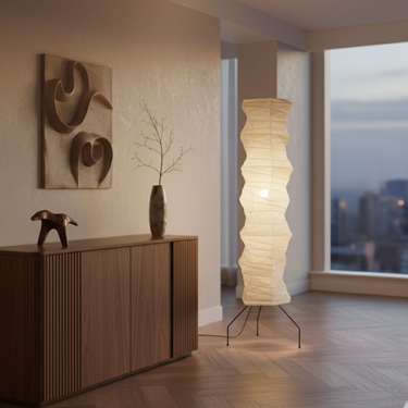 WabiSabi | Elegant Organic Japanese Modern Floor Lamp for Living Room Floor Lamps