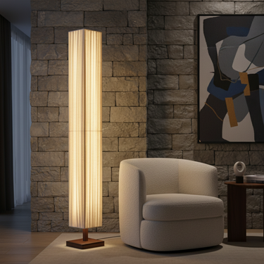 Hikari | Elegant Modern Japanese Floor Lamp with Soft Warm LED Light Lighting
