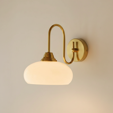 Aurore Brass Wall Sconce - Elegant Mid-Century Modern Wall Lighting Fixture Wall Light