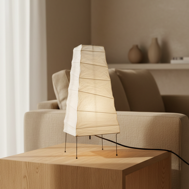 Akari 4N Table Lamp - Modern Tiered Design for Bedroom & Living Room Table Lamps