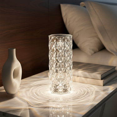 CrystalGlow | Dynamic Touch Control Cordless Table Lamp with Color Options Lamps