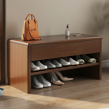 Modern Minimalist Shoe Storage Cabinet with Large Drawer for Entryway Shoe Storage