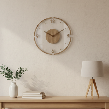 Vellaro Clock | Modern Contemporary Wall Clock Decor with Silent Quartz Mechanism Wall Clocks