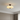 Hanami Semi-Flush Mount Light Fixture with Floral Shade and Wood Accent Flush Mount Lights