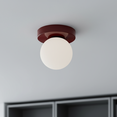 Nordic Minimalist Wall & Ceiling Light - Frosted Glass Globe Sconce for Modern Spaces Lighting
