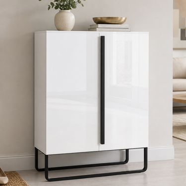Modern Luxury 7-Tier Shoe Storage Cabinet - MDF Shoe Organizer for Entryway Shoe Storage