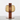 Modern Amber Glass Table Lamp with Copper Base Lamps & Light Fixtures