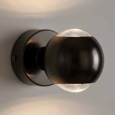 Sphere Shaped LED Up & Down Wall Light, 180° Rotatable | Minimalist Modern Design Lighting
