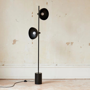 Elegant Black Marble Floor Lamp with Sleek Design Floor Lamps