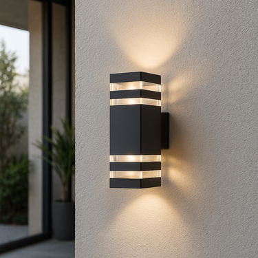 Elegant Outdoor Wall Light Sconce - Modern LED Lantern for Patios Outdoor Lighting