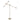 Modern White Glass Orb Floor Lamp with Adjustable Swing Arm Floor Lamps