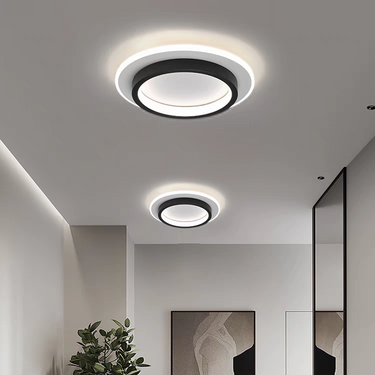 Modern Round Flush Mount Ceiling Light with LED Acrylic Diffuser Ceiling Lights