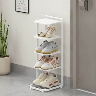 Minimalist Iron Shoe Rack - 5 to 10-Tier Space-Saving Shoe Organizer Shoe Storage