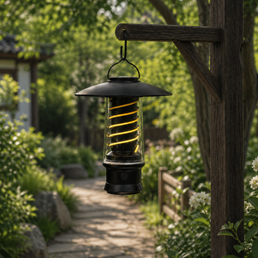 Portable Rechargeable Outdoor Lantern - Adjustable Warm Glow Light for Outdoor Spaces Outdoor Lighting