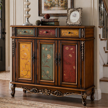 Elegant Solid Wood Shoe Cabinet with 4 Tiers for Entryway Storage Shoe Cabinets