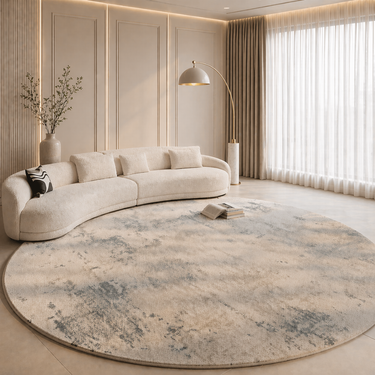 Marcello - Italian Style Luxurious Round Plush Area Rug for Living Room Rugs