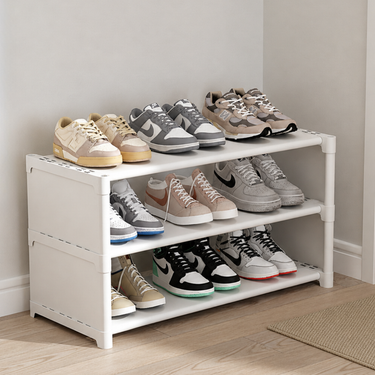 Modern 3-Tier Shoe Storage Organizer with Durable Design for Entryway Shoe Storage & Organizers