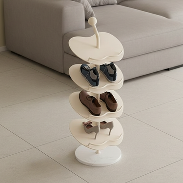 Modern Apple-Shaped Shoe Rack - 4/5/6-Tier Shoe Storage Organizer for Entryway Shoe Storage & Organization