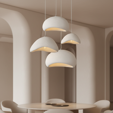 Galet Air - Organic Sculptural Pendant Light Fixture for Ambient Glow Pendant Lights