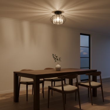 CrystalLume | Elegant Modern Flush Mount Ceiling Light Fixture Lighting