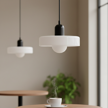Bauhaus-Inspired Glass Pendant Light – Modern Kitchen Pendant Lighting for Island Pendant Lights