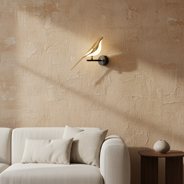 Elegant Bird Design LED Wall Sconce - Decorative Wall Lamp for Living Room & Bedroom Wall Lamps