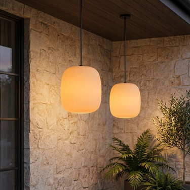 Elegant Outdoor Hanging Lantern - Waterproof Japanese Pendant Light