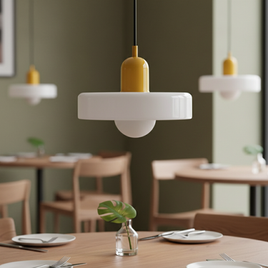 Bauhaus-Inspired Glass Pendant Light – Modern Kitchen Pendant Lighting for Island Pendant Lights