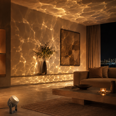 AuraFlow | Dynamic Color-Changing Ripple Effect Outdoor Spotlights with Ripple Effect
