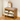 Traditional Bamboo Rattan Shoe Storage Bench with Cushion for Entryway Benches