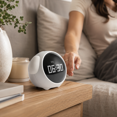 Orlo Alarm Clock - Digital LED Wake Up Light with Voice Control