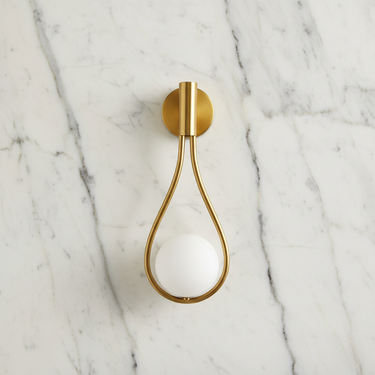Elegant Pearl Wall Sconce - Modern Teardrop Design for Bathroom and Living Room Wall Light