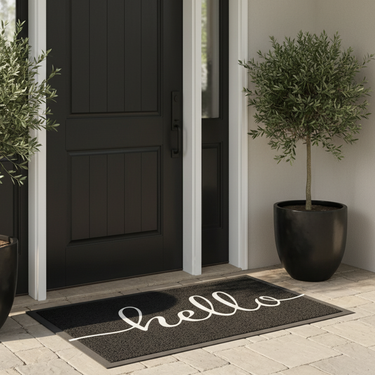 EntraLuxe - Durable Non-Slip Outdoor Welcome Mat with PVC Silk Loops for Entryway or Front Door Door Mats