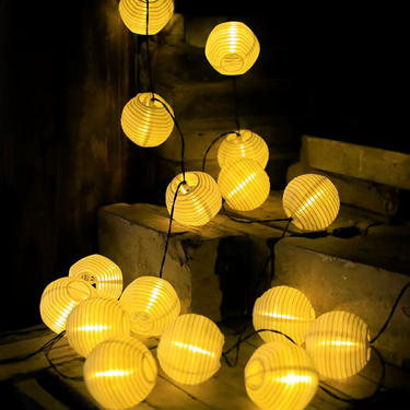 Solar Lantern String Lights | Waterproof Art Deco Patio Lights for Outdoor Decor Outdoor Lighting