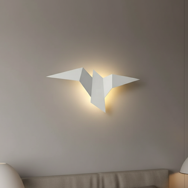 Akaru Origami Wall Light - Sculptural LED Sconces with Japanese Design Wall Lighting