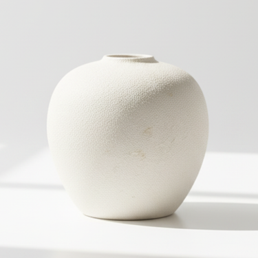 Aurea - Tall White Ceramic Vase with Sculptural Design for Home Decor Vases