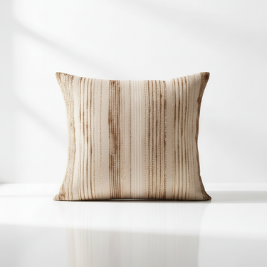 Soft Shimmer Upholstery Fabric with Vertical Lines – Elegant Textured Material for Curtains and Accents Pillow