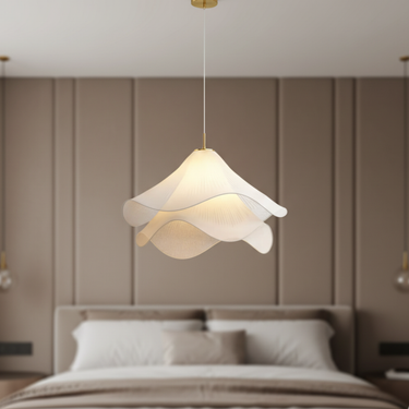 Avelune Elegant Pendant Light I Adjustable Pendant Lighting with Soft Diffused Illumination for Bedroom or Kitchen Ceiling Light