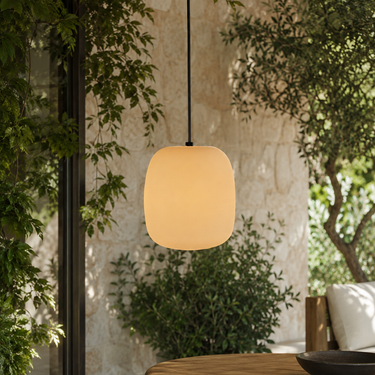 Elegant Outdoor Hanging Lantern - Waterproof Japanese Pendant Light