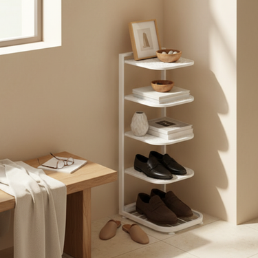 Minimalist Iron Shoe Rack - 5 to 10-Tier Space-Saving Shoe Organizer Shoe Storage