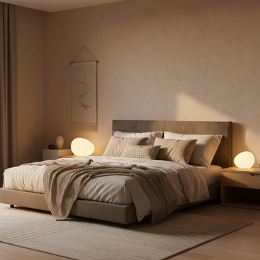 PebbleGlow | Modern Pebble LED Table Lamp for Living Room & Bedroom